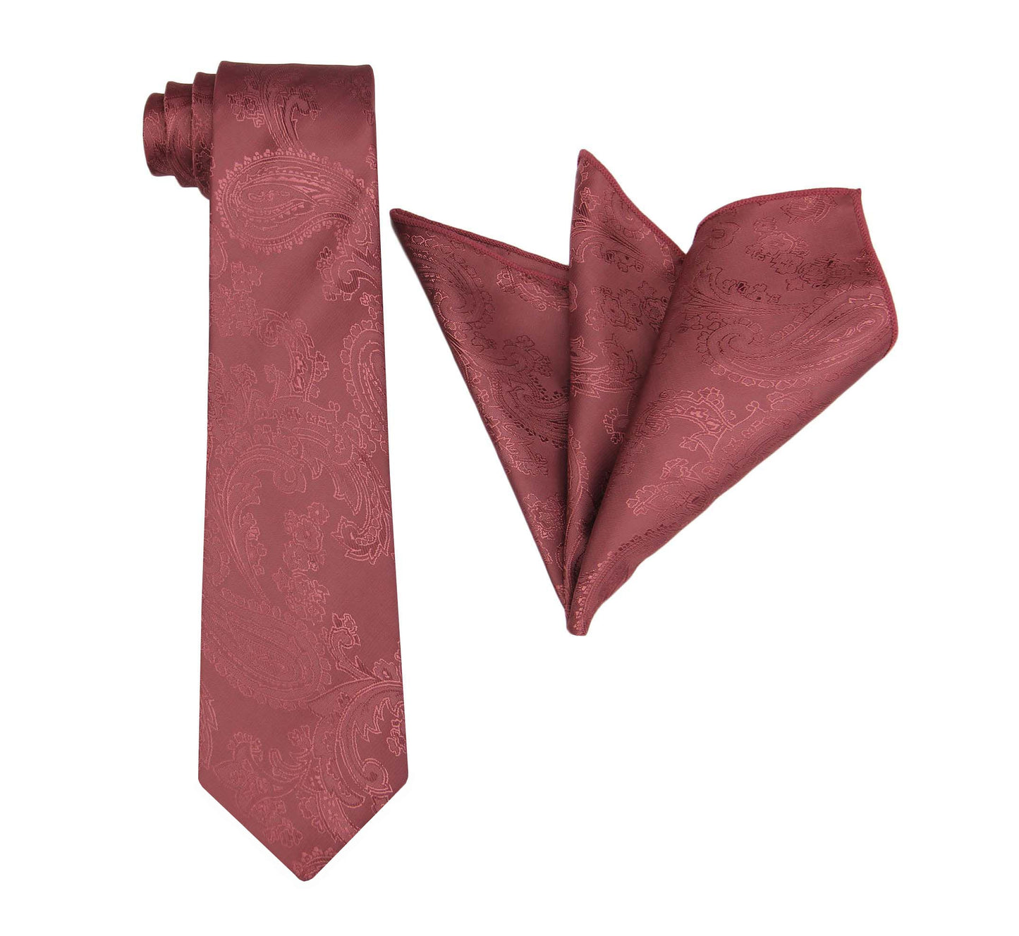 Desert Rose Pocket Squares. Rosewood Pocket Squares. Wedding Paisley Pocket Squares