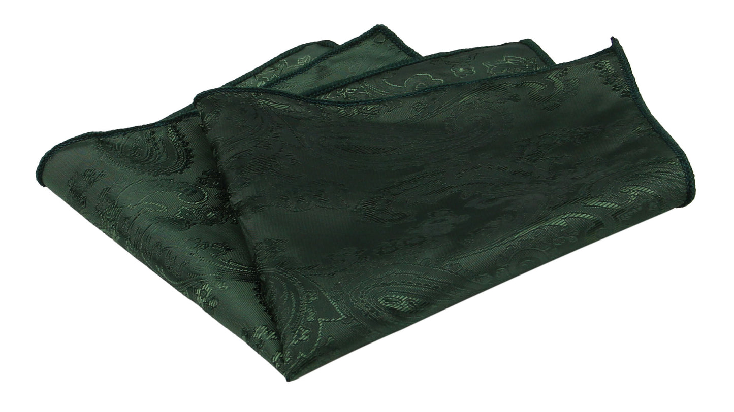 Dark Green Men's Neckties.Dark Green Paisley Ties.Gift For Men