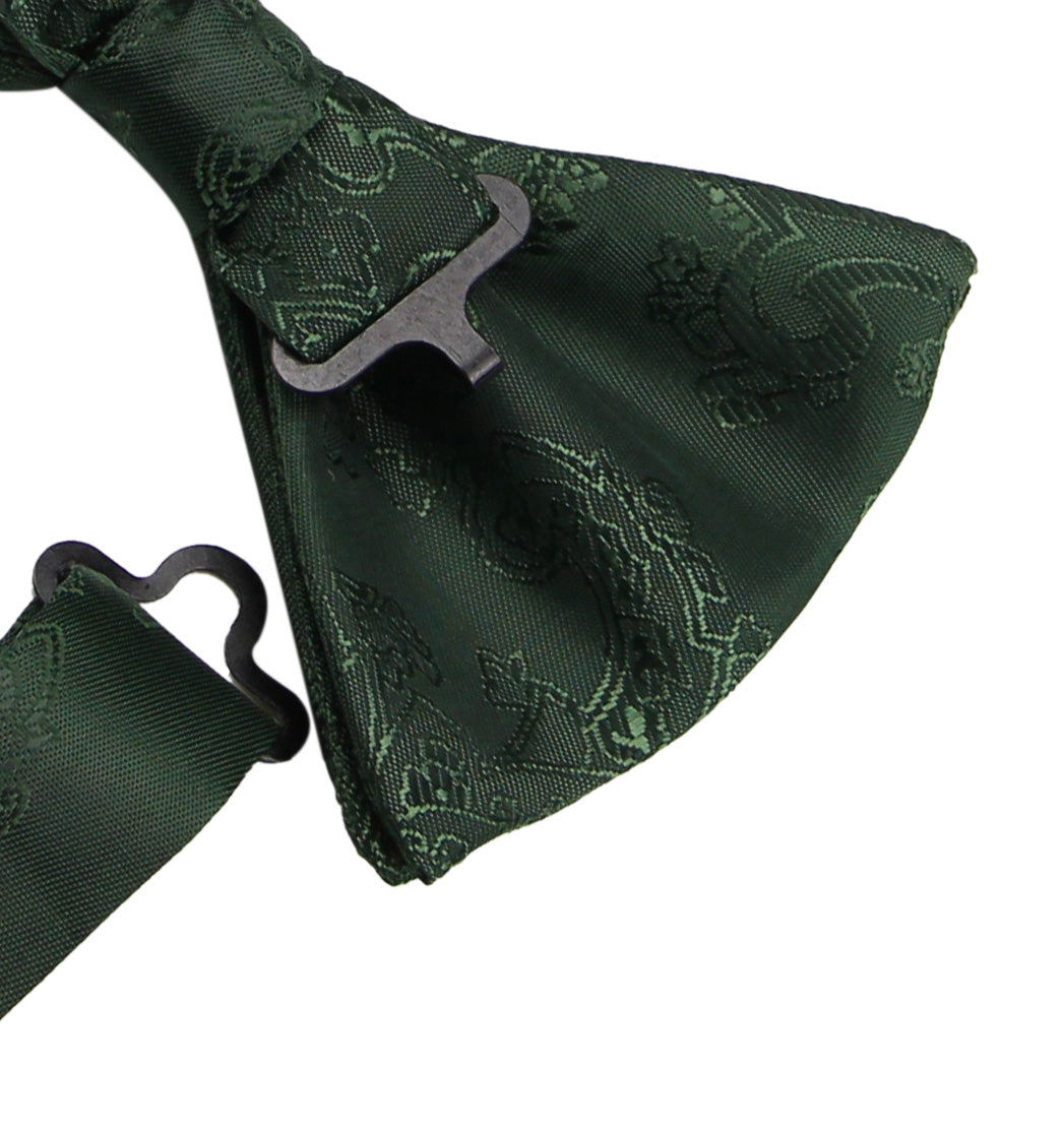 Emerald Green Wedding Bow Ties. Dark Green Color Bowties For Men.With Matching Kids Bowties