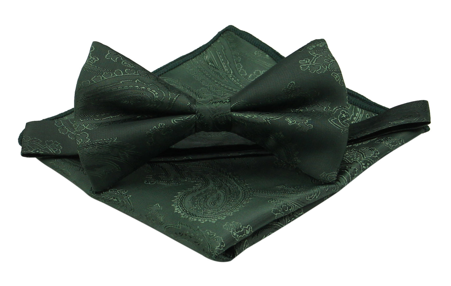 Blacklish Green Pocket Squares. Emerald Green Pocket Squares.