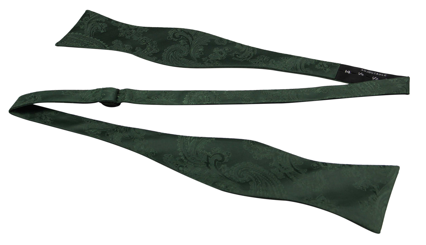 Emerald Green Wedding Bow Ties. Dark Green Color Bowties For Men.With Matching Kids Bowties