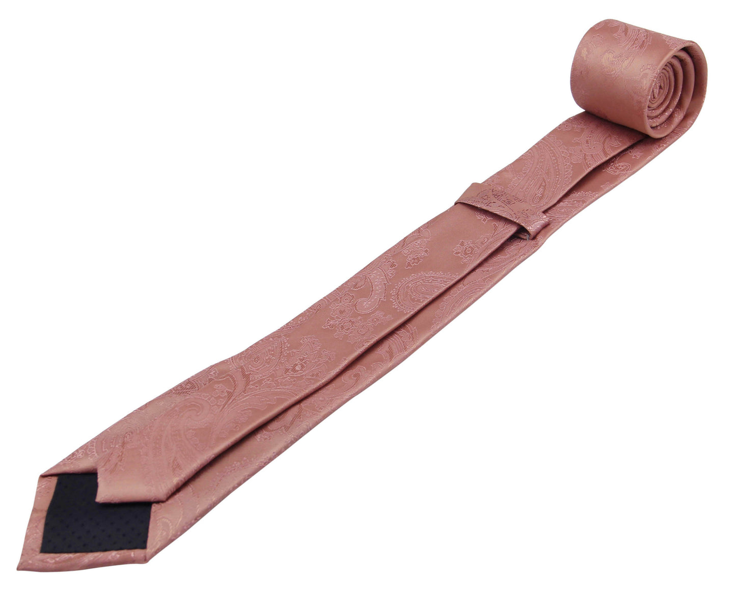 Desert Coral Men's Neckties. Desert Coral Color Wedding Ties. Adult Neck Ties
