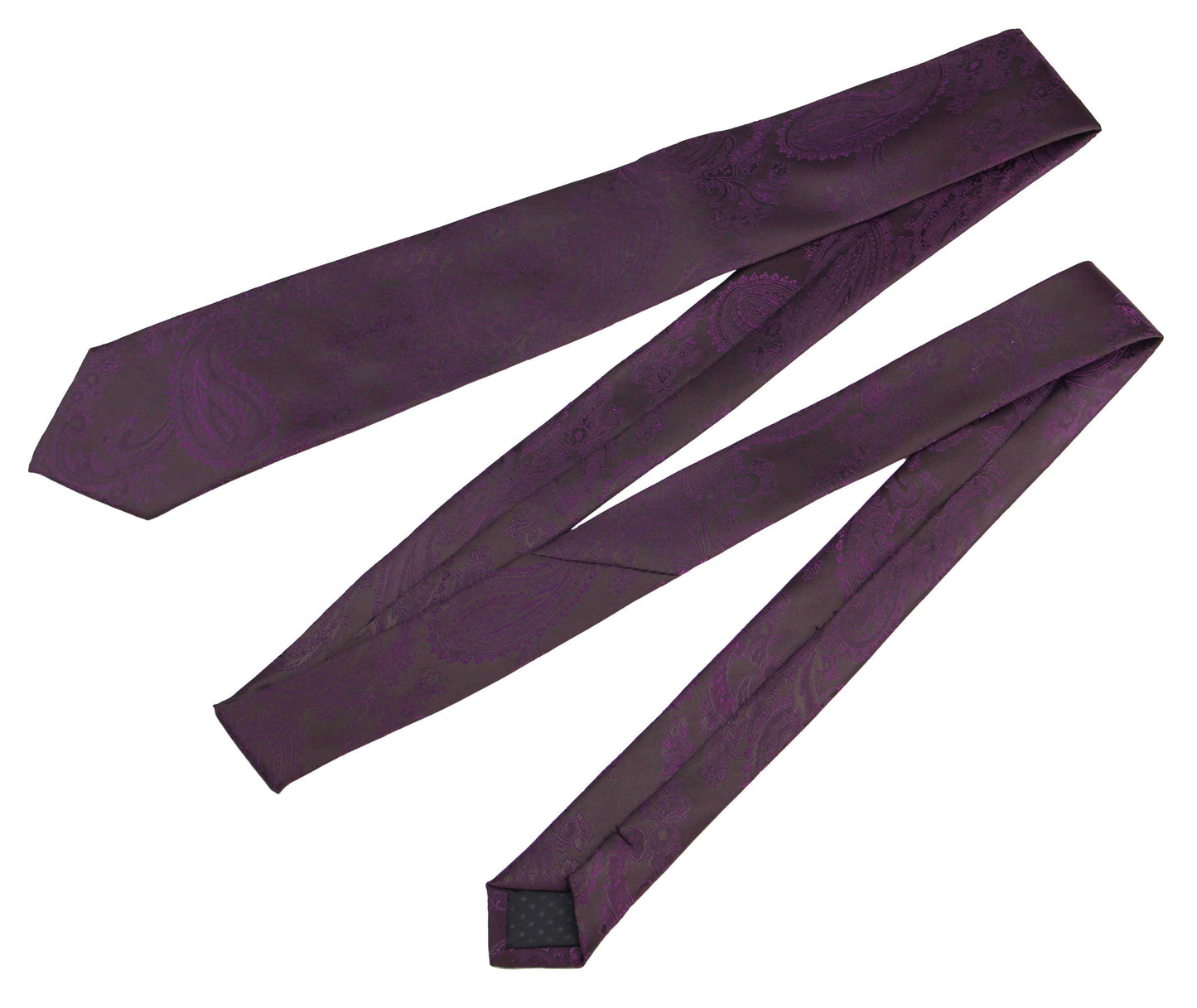 Mens Plum Ties. Dark Purple Mens Neckties. Deep Purple Neckties for Men.