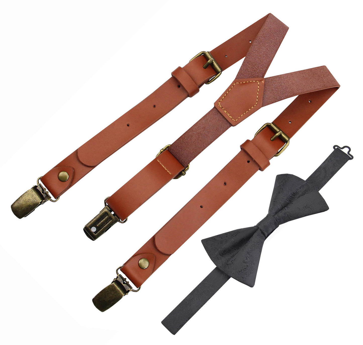 Russet Leather Suspenders