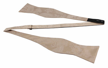 Mens Biscotti Bowties.Beige Color Bow Tie for Men for Wedding. Self Tied or Pretied Bowtie