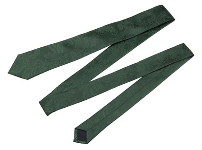 Dark Green Men's Neckties.Dark Green Paisley Ties.Gift For Men