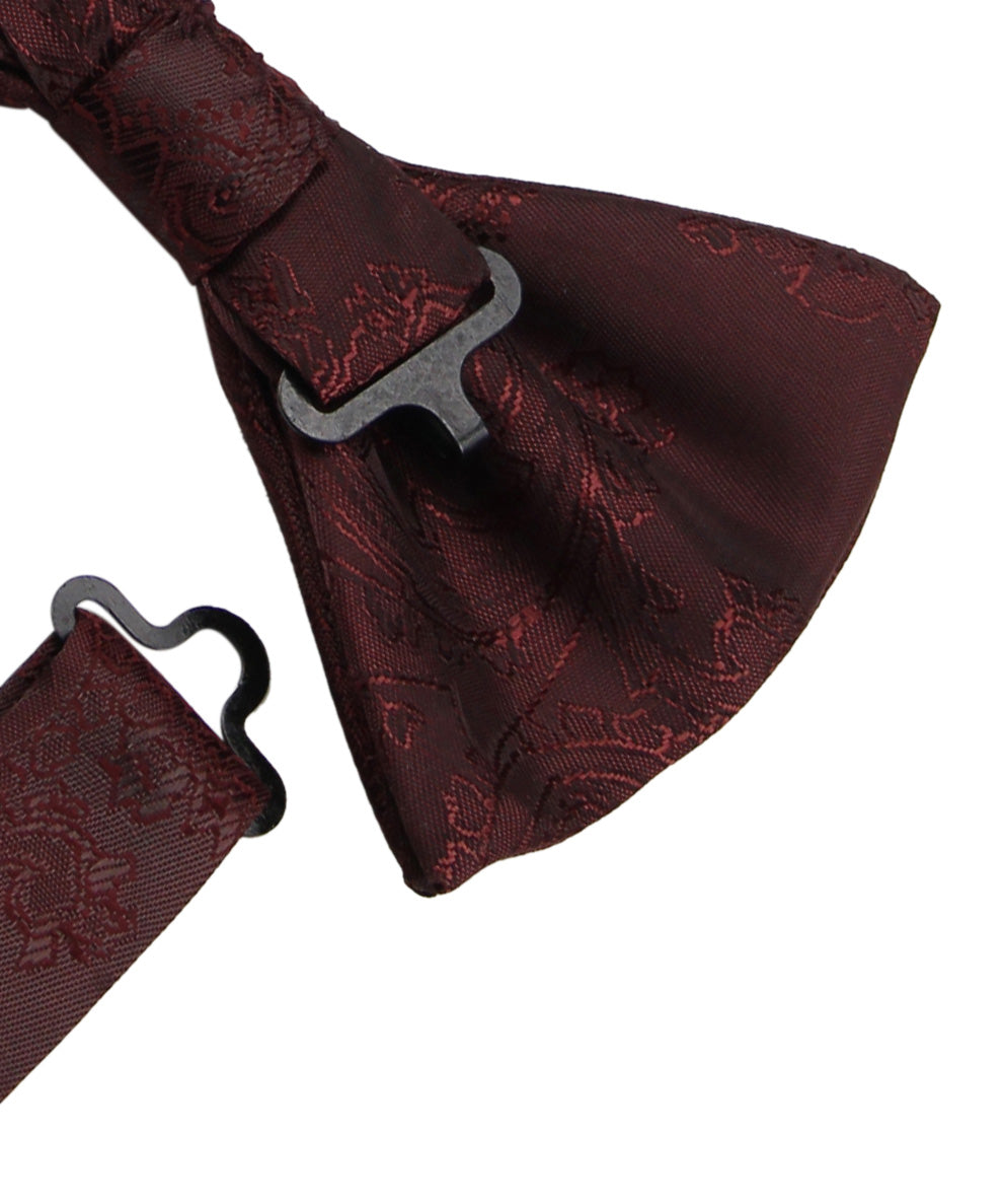 Maroon Bow Tie. Mens Wine Wedding Bowties.Self or Pretied Bowtie for Mens