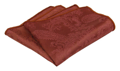 Cinnamon Bow Ties. Mens Cinnamon Wedding Bowties.  Cinnamon Paisley Bow Ties for and Kid - with Matching Pocket Square Option