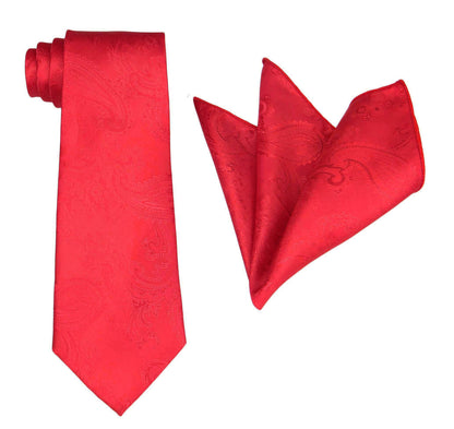 Scarlet Pocket Square. Red  Handkerchief. Paisley Pocket Squares.