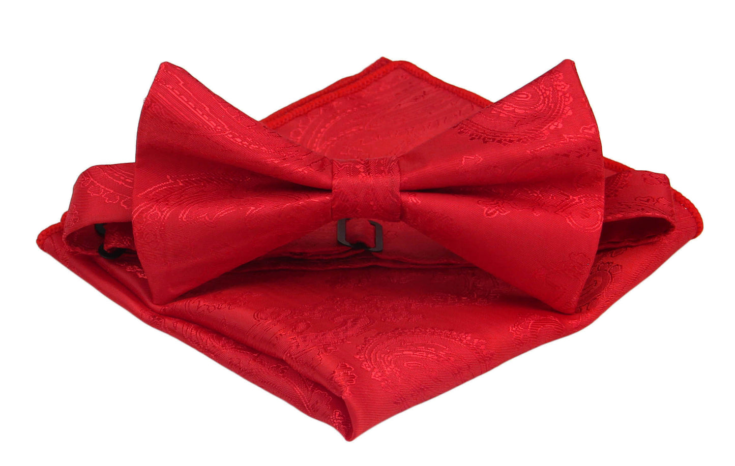 Scarlet Pocket Square. Red  Handkerchief. Paisley Pocket Squares.