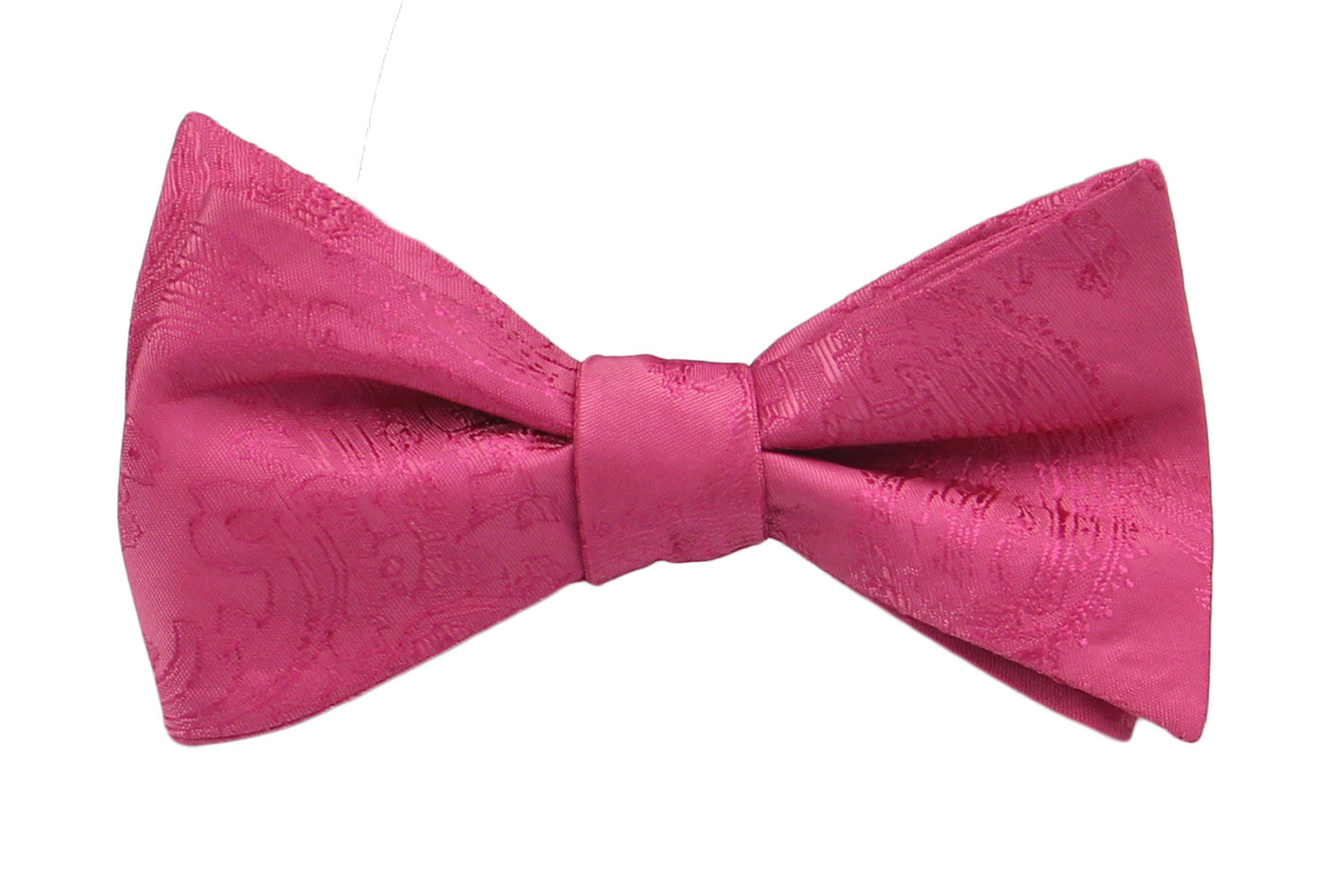 Begonia Paisley Bow Ties. Fuchsia  Bowties for Men/ Kids.