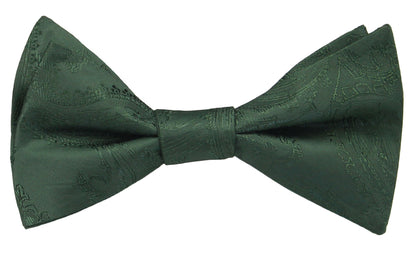 Emerald Green Wedding Bow Ties. Dark Green Color Bowties For Men.With Matching Kids Bowties